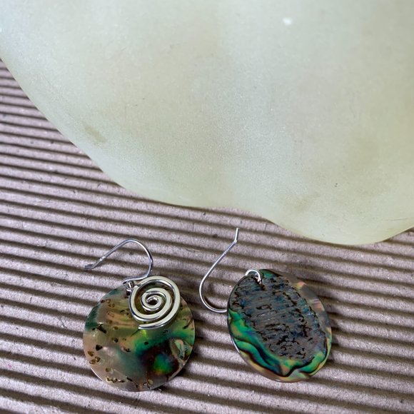 NEW Abalone Shell Journey of Lift Earrings in Real Silver - Picture 4 of 4